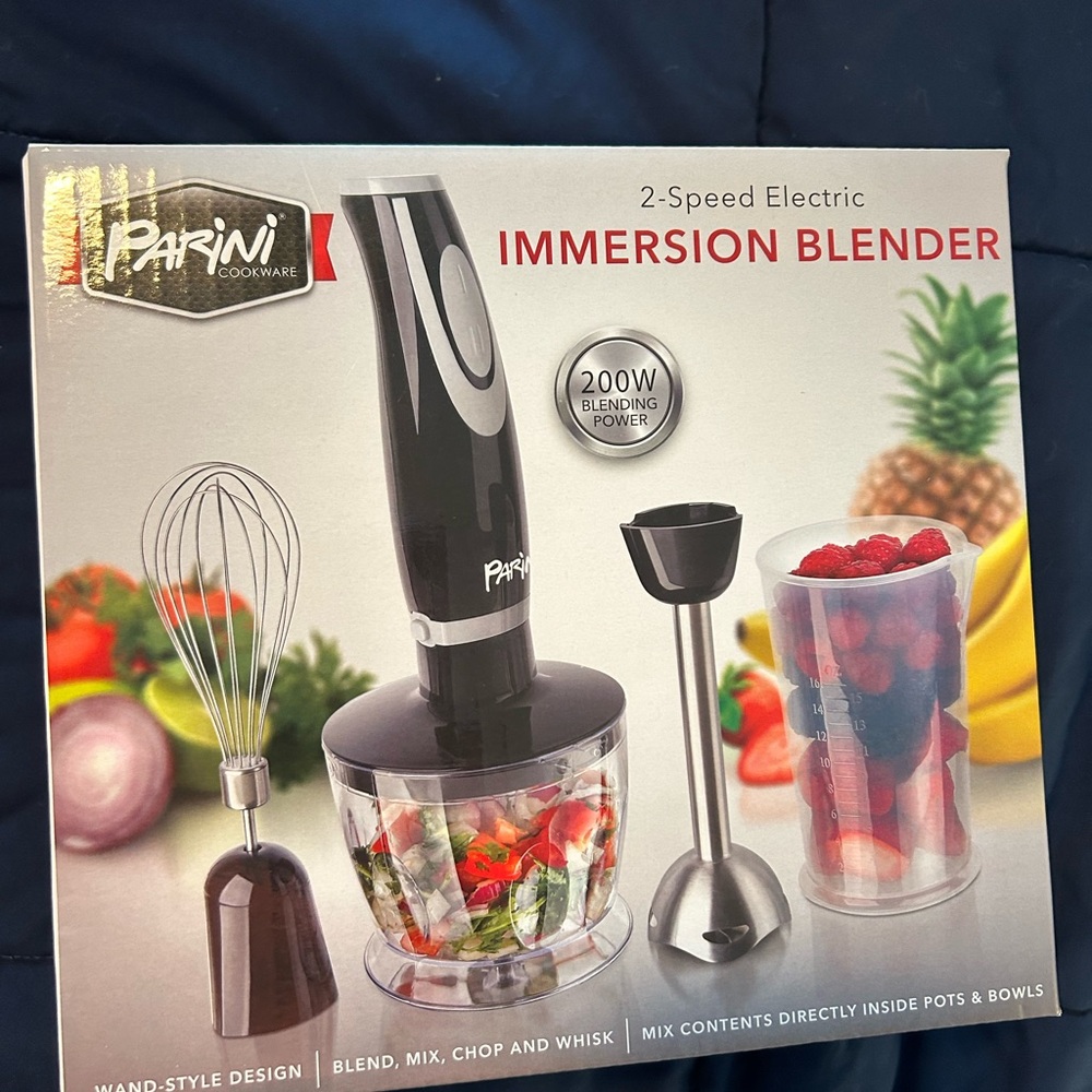 PARINI COOKWARE • Immersion Blender 2 Speed • 5 Piece •